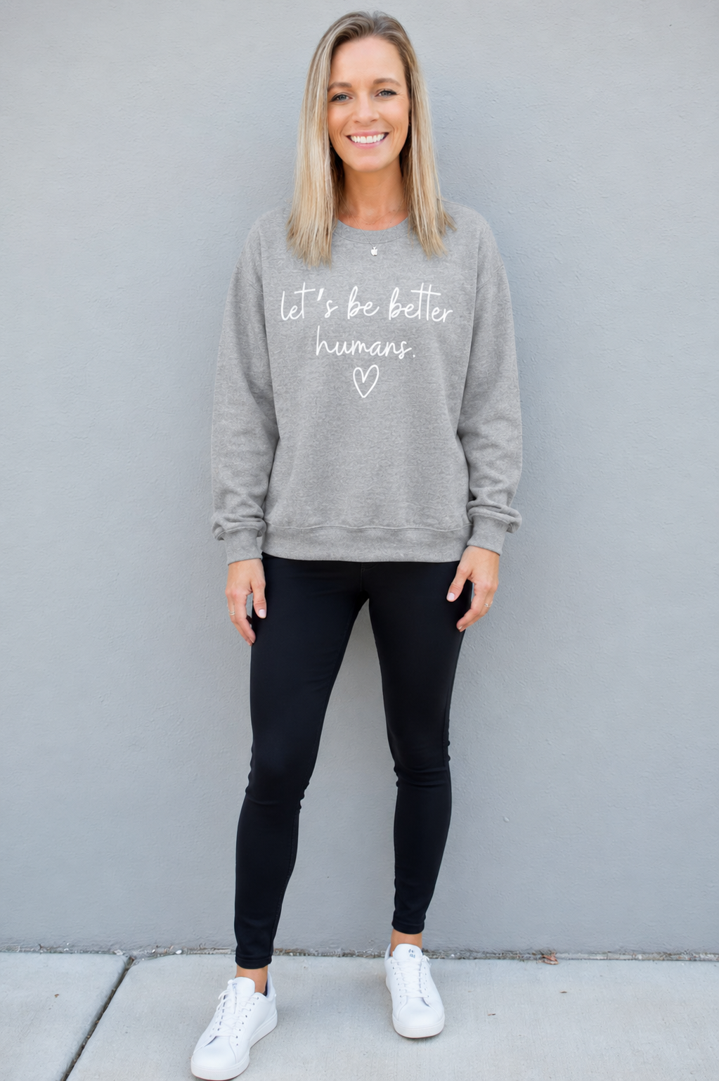 Let's Be Better Humans Crewneck Sweatshirt