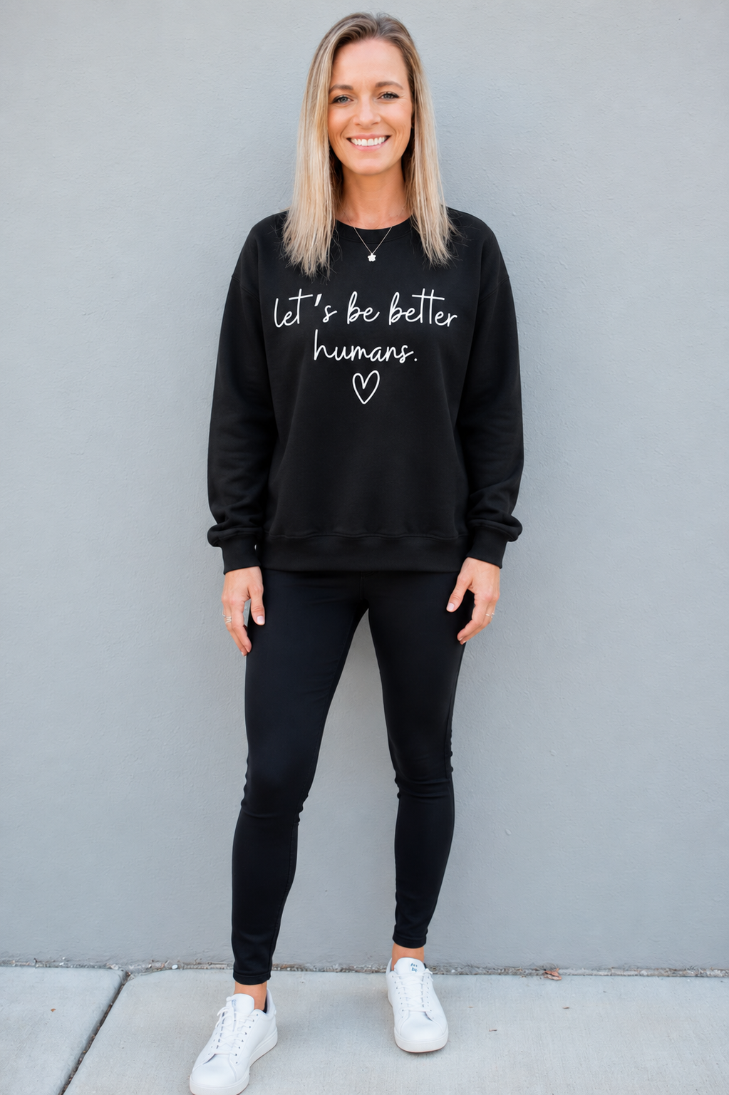Let's Be Better Humans Crewneck Sweatshirt