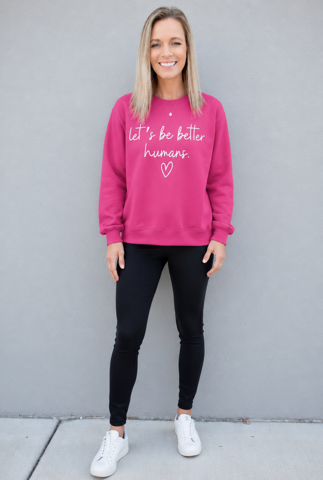 Let's Be Better Humans Crewneck Sweatshirt