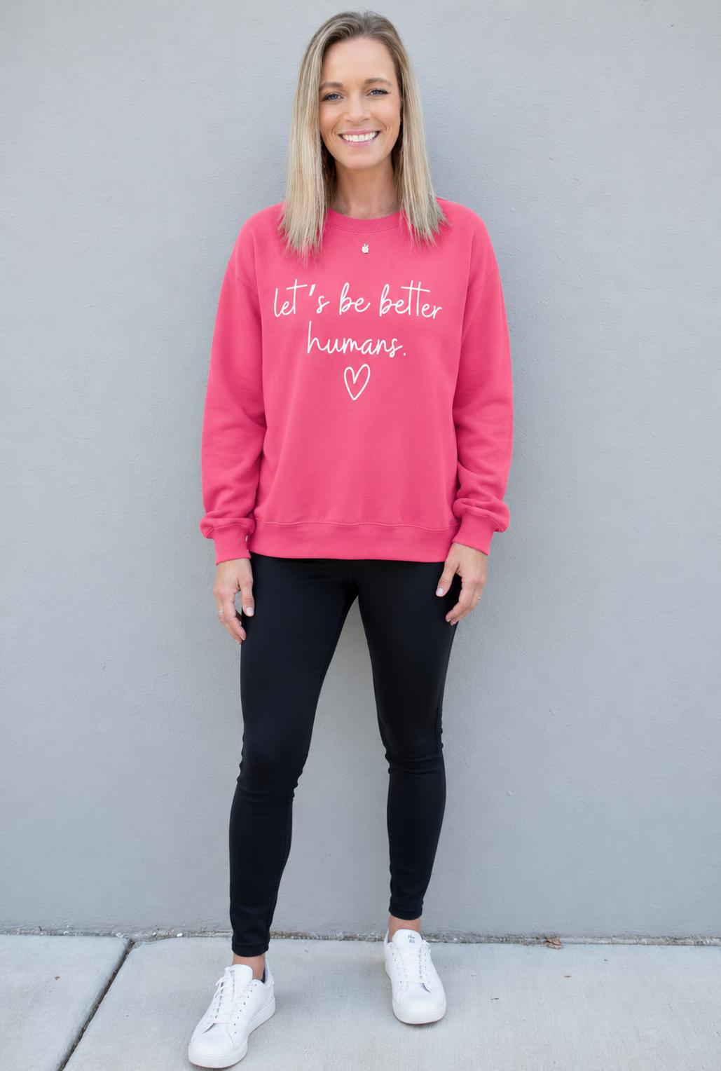 Let's Be Better Humans Crewneck Sweatshirt