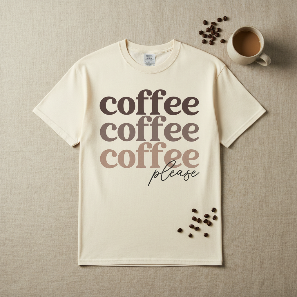 Coffee, Coffee, Coffee Please Graphic Tee