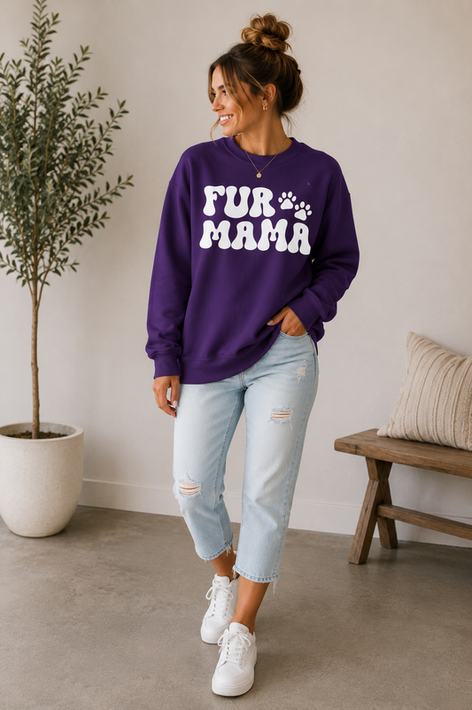 Fur Mama Crewneck Sweatshirt