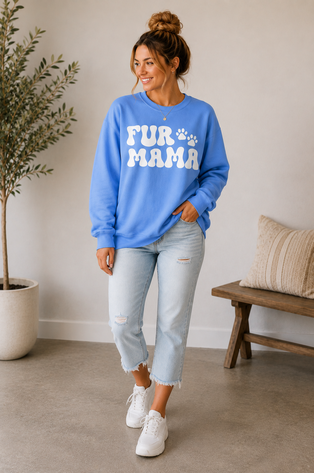 Fur Mama Crewneck Sweatshirt