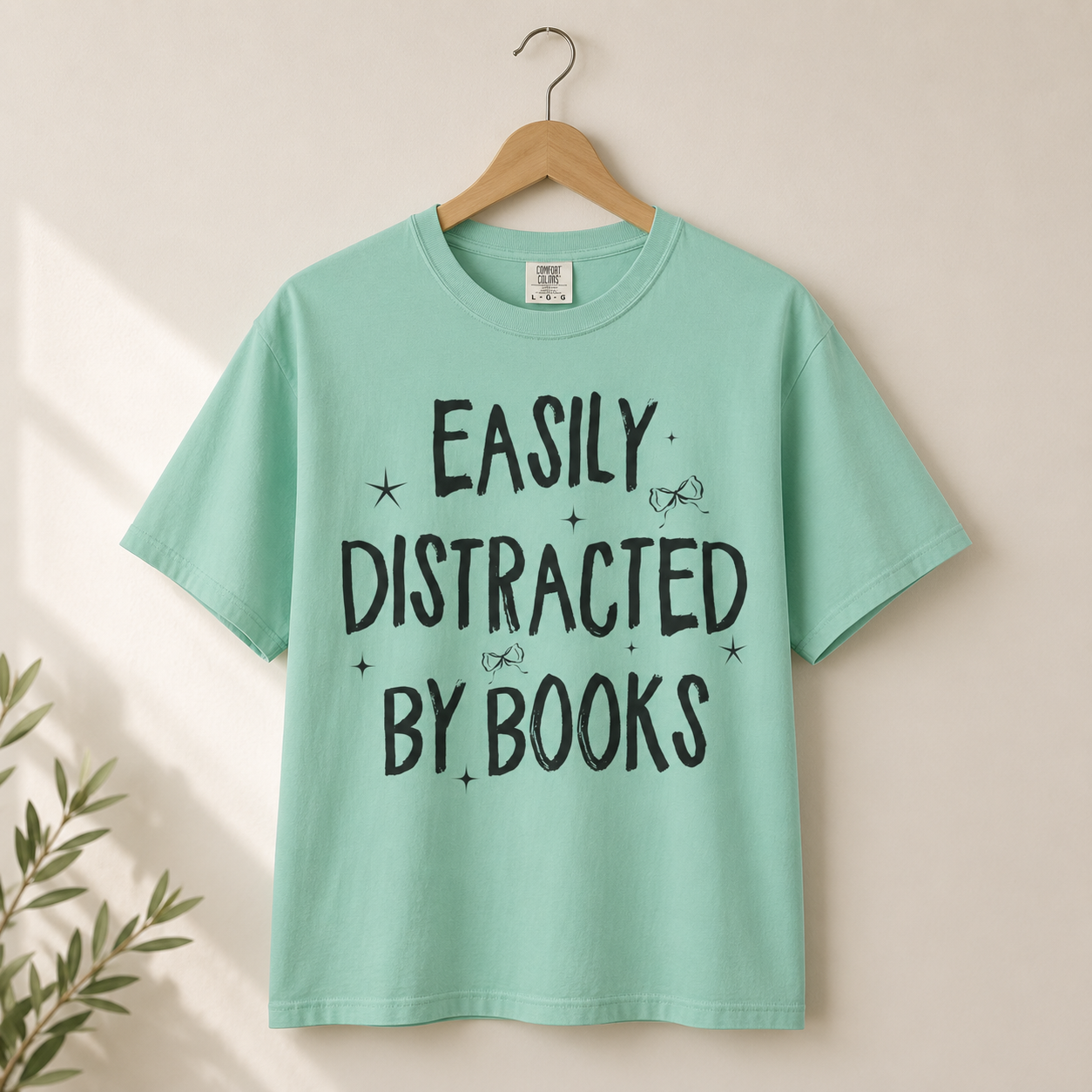 Easily Distracted By Books Graphic Tee