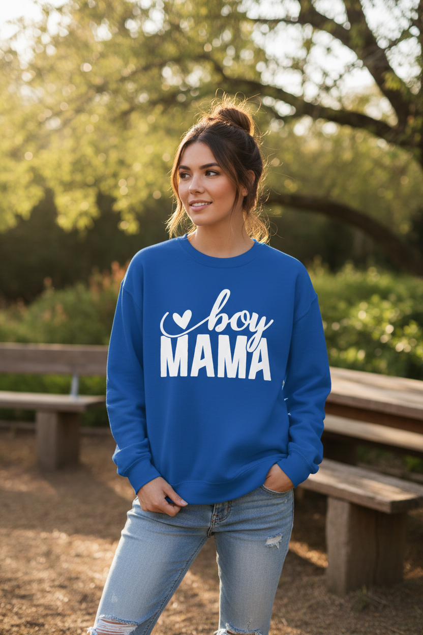 Boy Mama Crewneck Sweatshirt