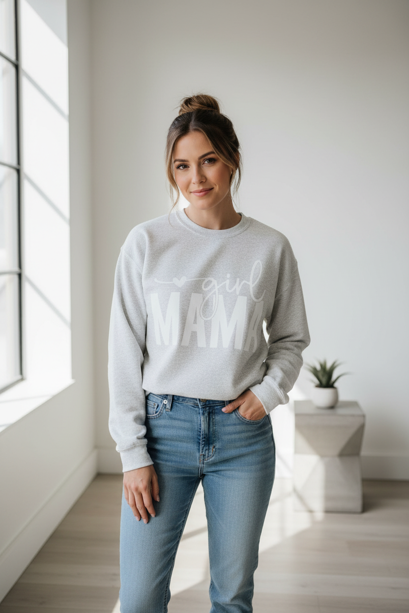 Girl Mama Crewneck Sweatshirt