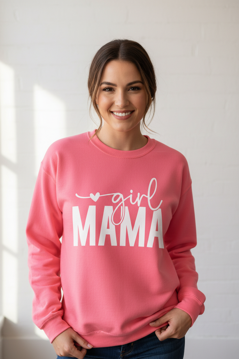 Girl Mama Crewneck Sweatshirt