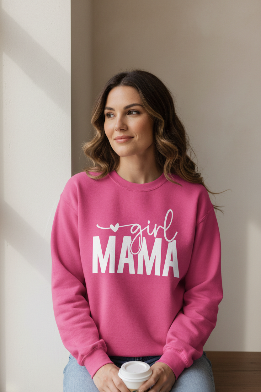 Girl Mama Crewneck Sweatshirt