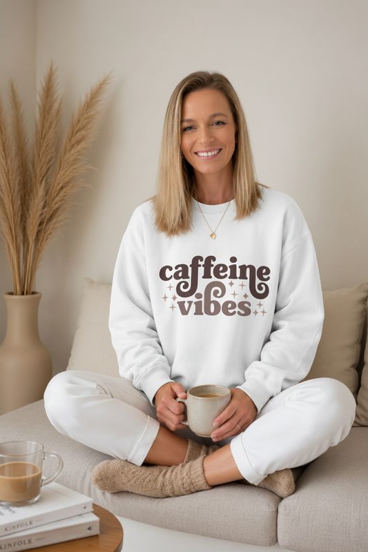 Caffeine Vibes Crewneck Sweatshirt