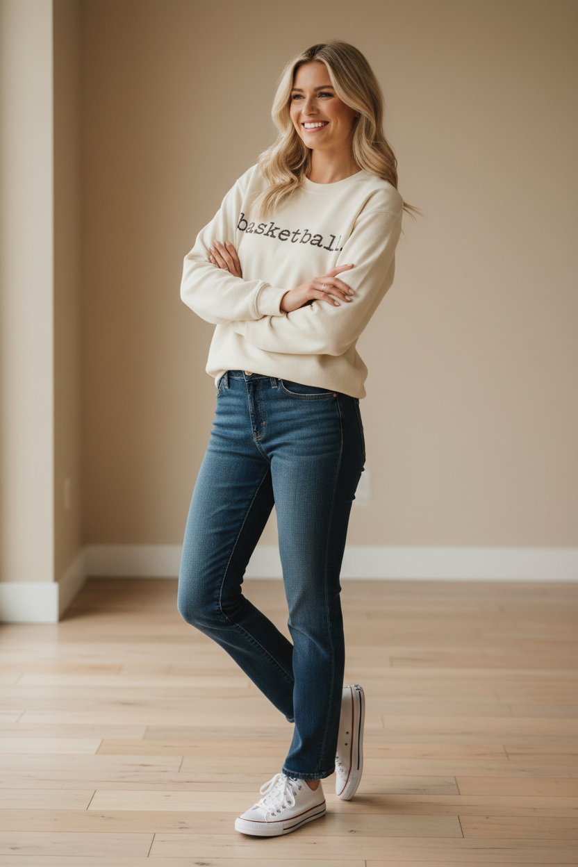 Basketball. Crewneck Sweatshirt