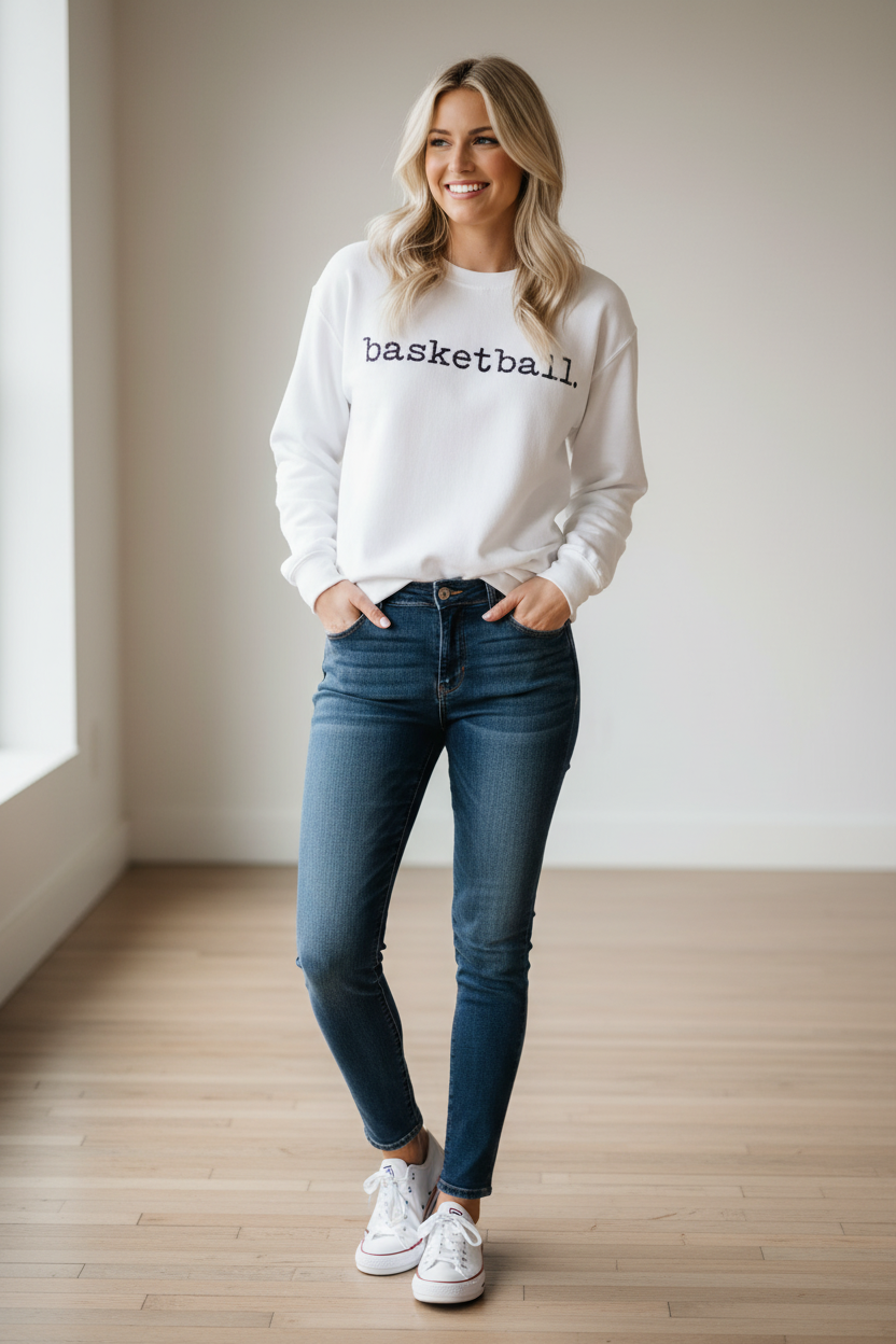 Basketball. Crewneck Sweatshirt