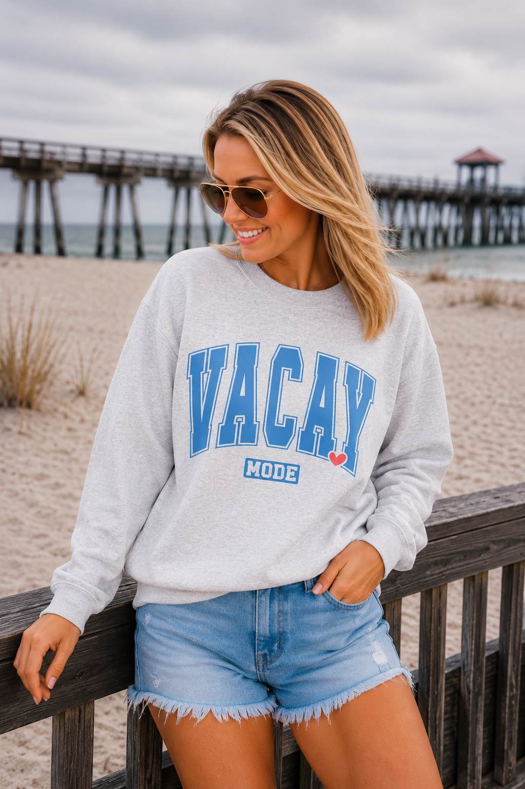 Vacay Mode Crewneck Sweatshirt