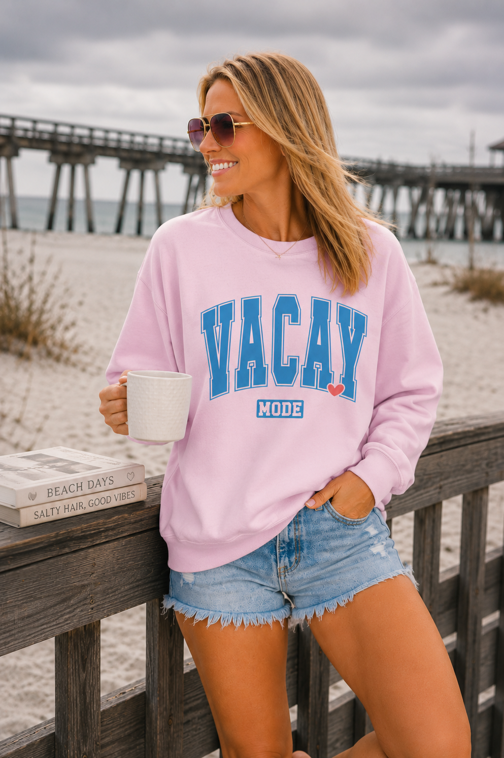 Vacay Mode Crewneck Sweatshirt