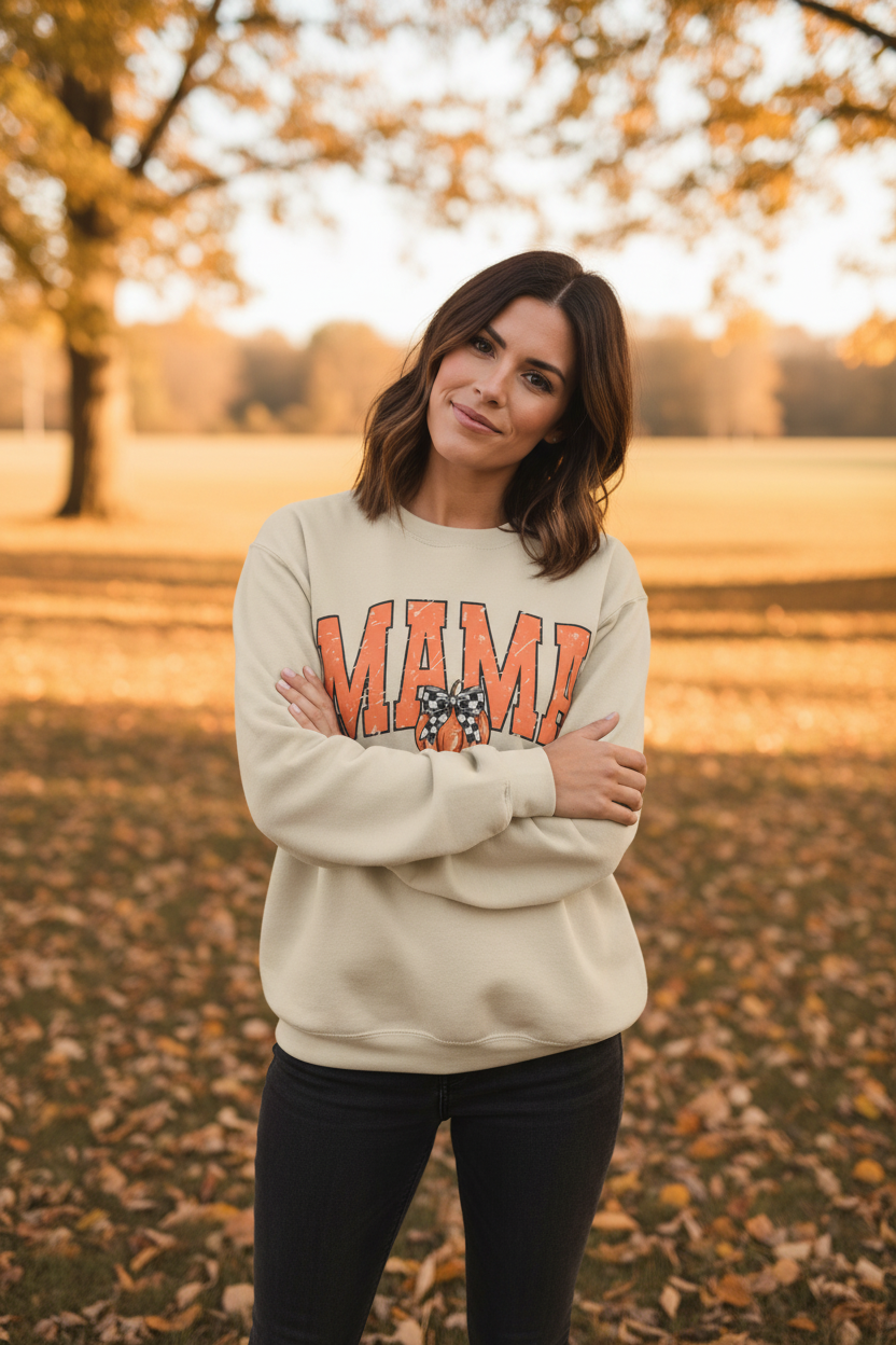 Mama Pumpkin Crewneck Sweatshirt
