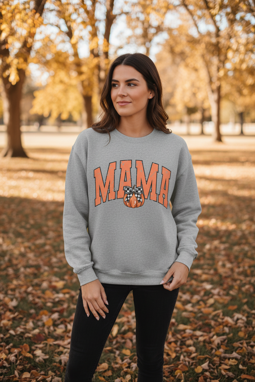 Mama Pumpkin Crewneck Sweatshirt