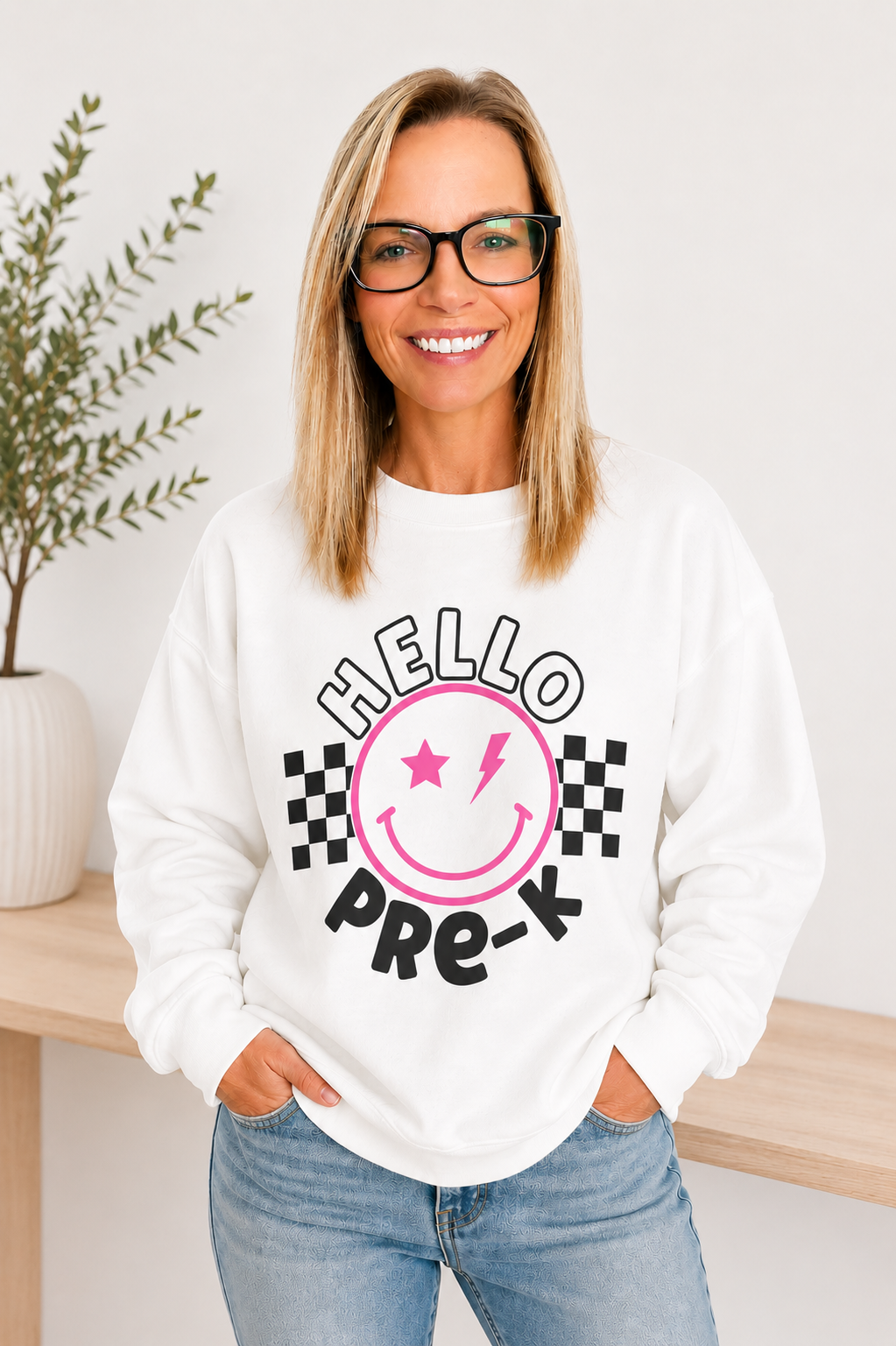 Hello Pre-K Crewneck Sweatshirt