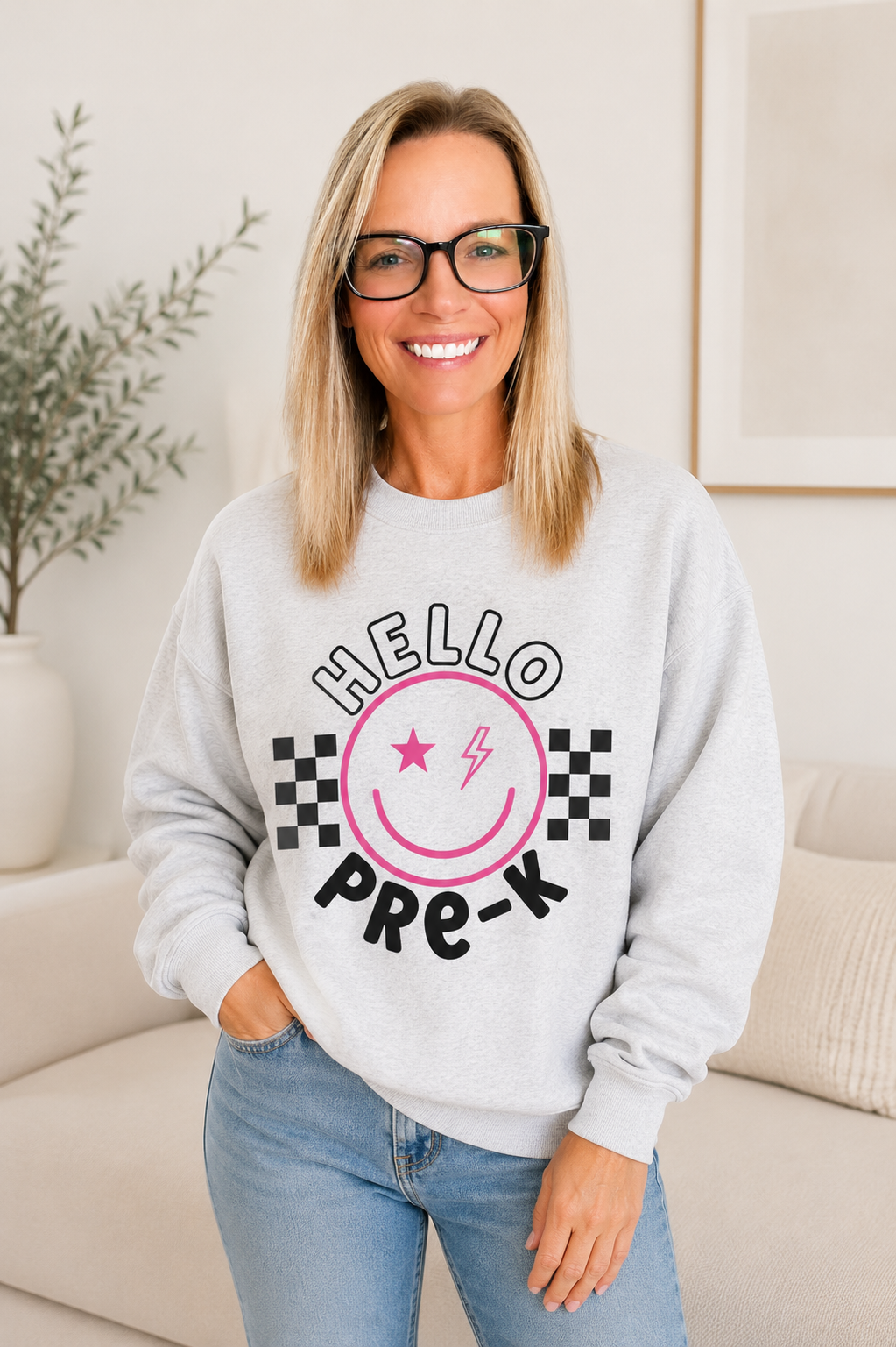 Hello Pre-K Crewneck Sweatshirt