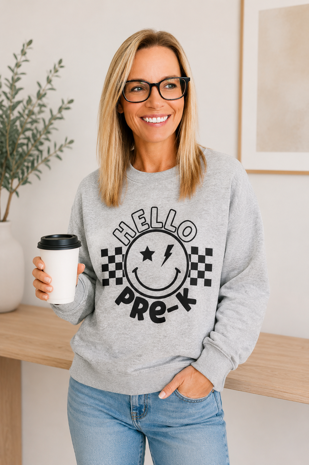 Hello Pre-K Crewneck Sweatshirt