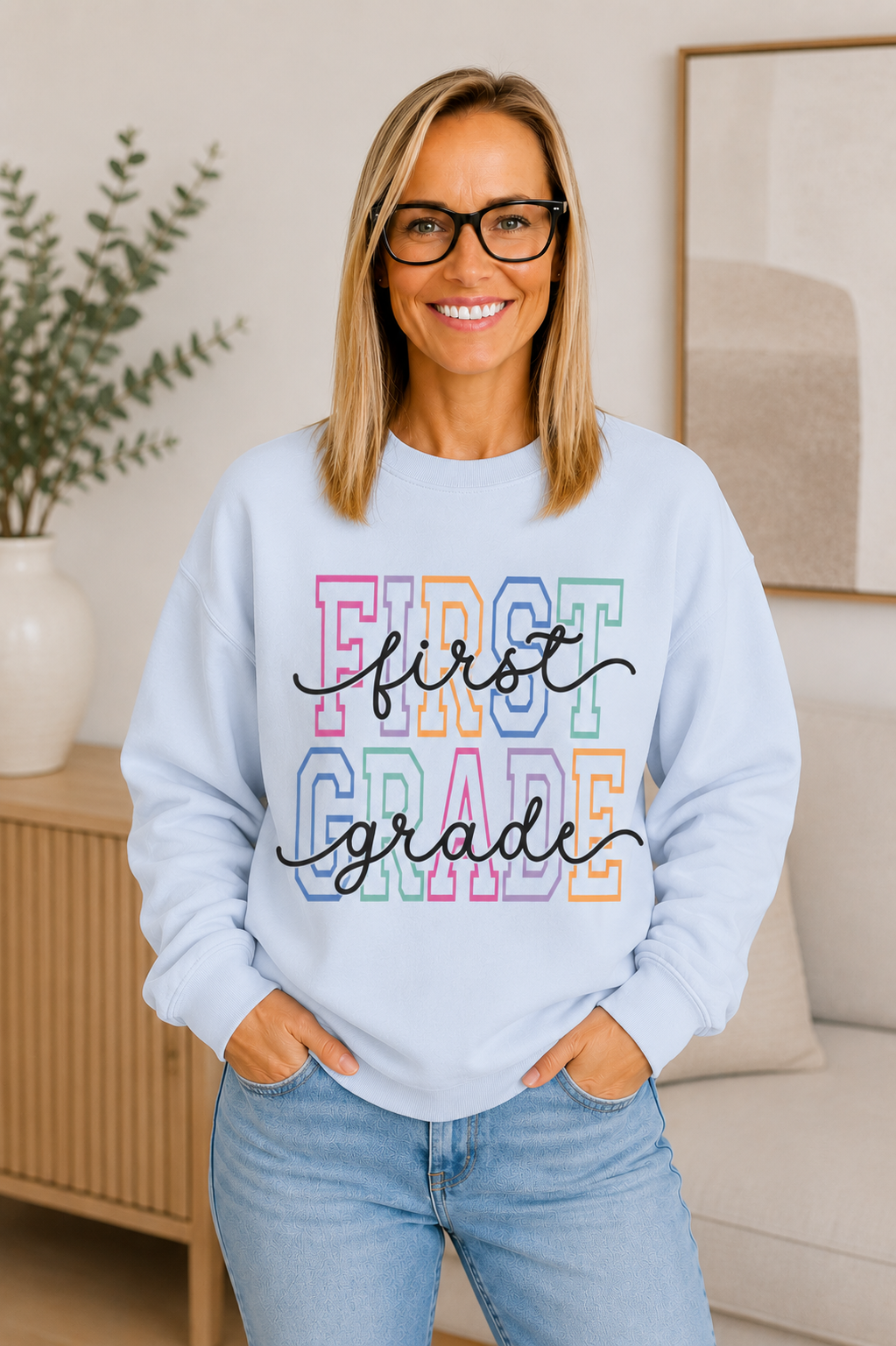First Grade Crewneck Sweatshirt