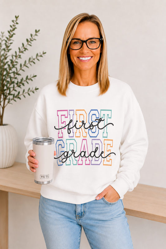 First Grade Crewneck Sweatshirt