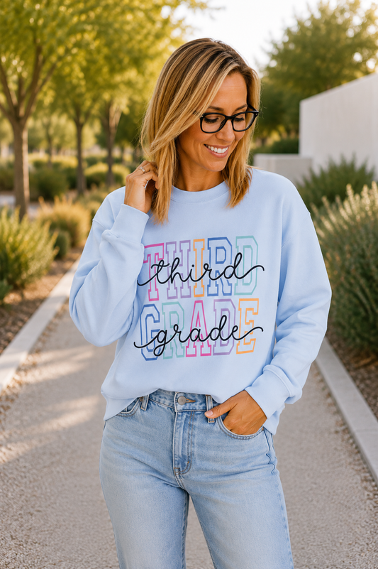 Third Grade Crewneck Sweatshirt