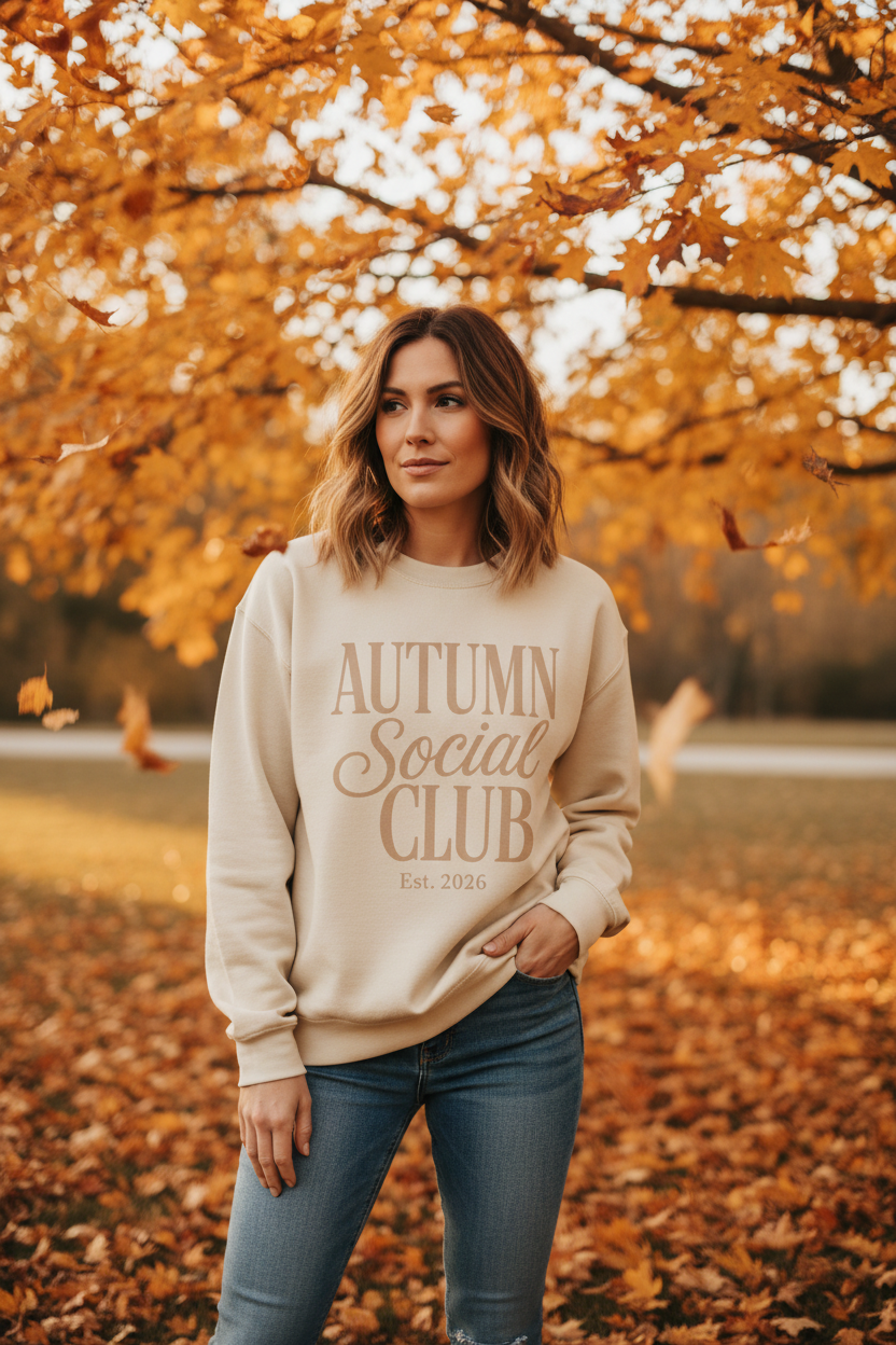 Autumn Social Club Crewneck Sweatshirt