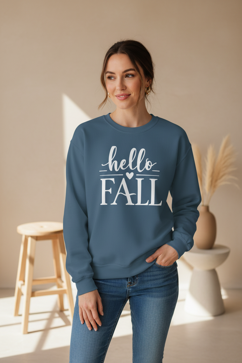 Hello Fall Crewneck Sweatshirt