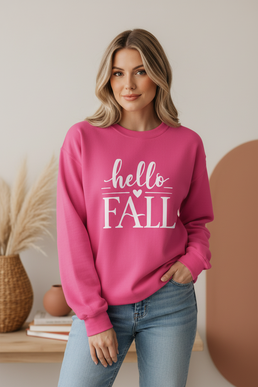 Hello Fall Crewneck Sweatshirt