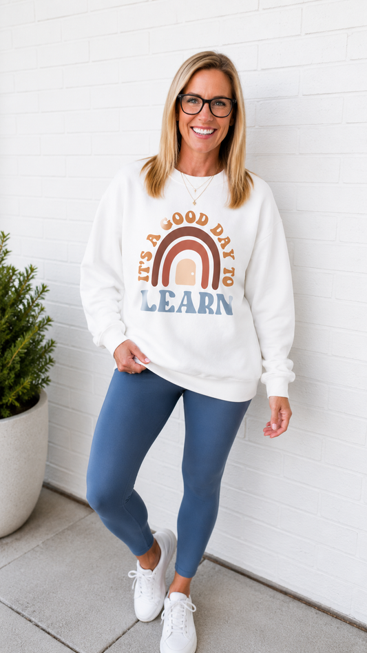 It's a Good Day to Learn Crewneck Sweatshirt