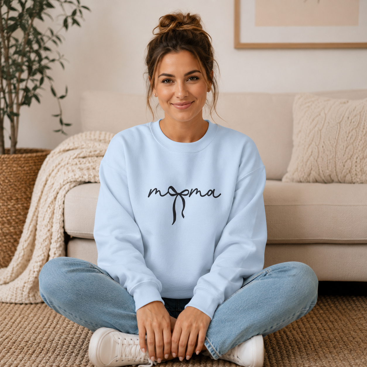 Mama Bow Crewneck Sweatshirt