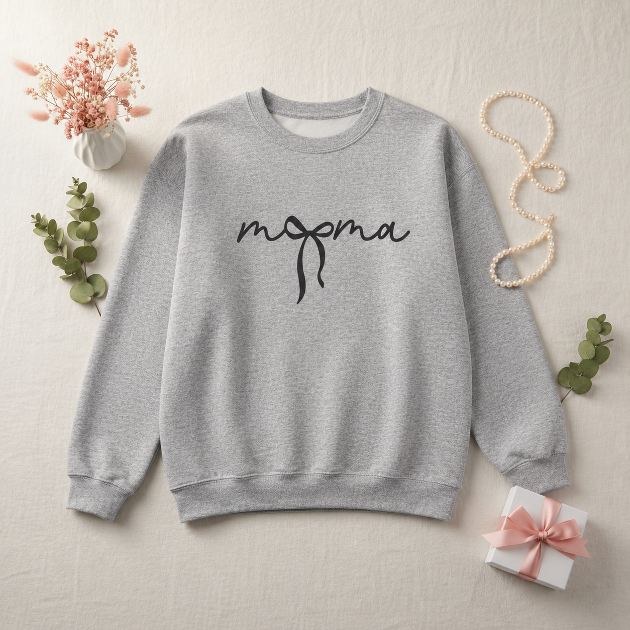 Mama Bow Crewneck Sweatshirt