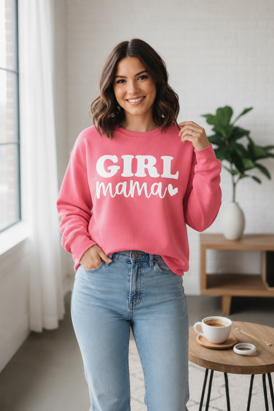 Girl Mama Crewneck Sweatshirt
