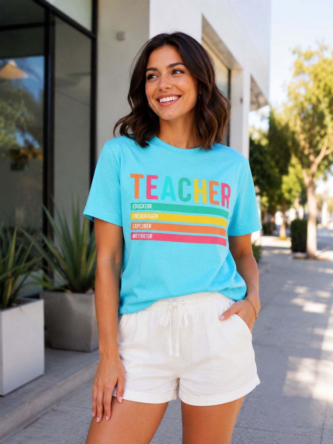 Bright & Inspiring Teacher Graphic Tee