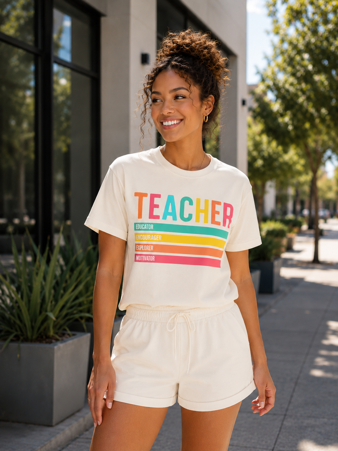 Bright & Inspiring Teacher Graphic Tee
