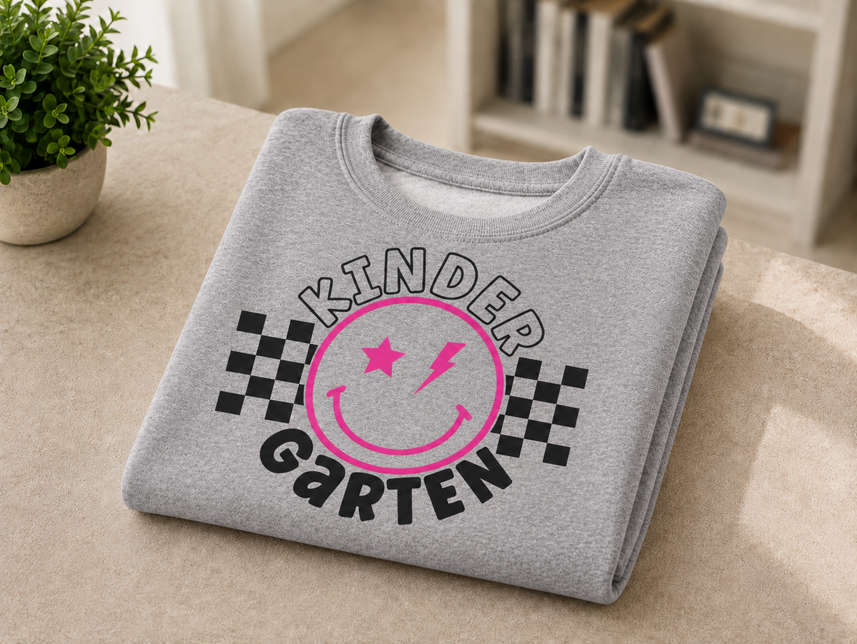 Kindergarten Smiley Crewneck Sweatshirt