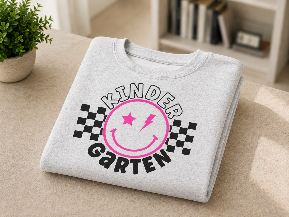 Kindergarten Smiley Crewneck Sweatshirt
