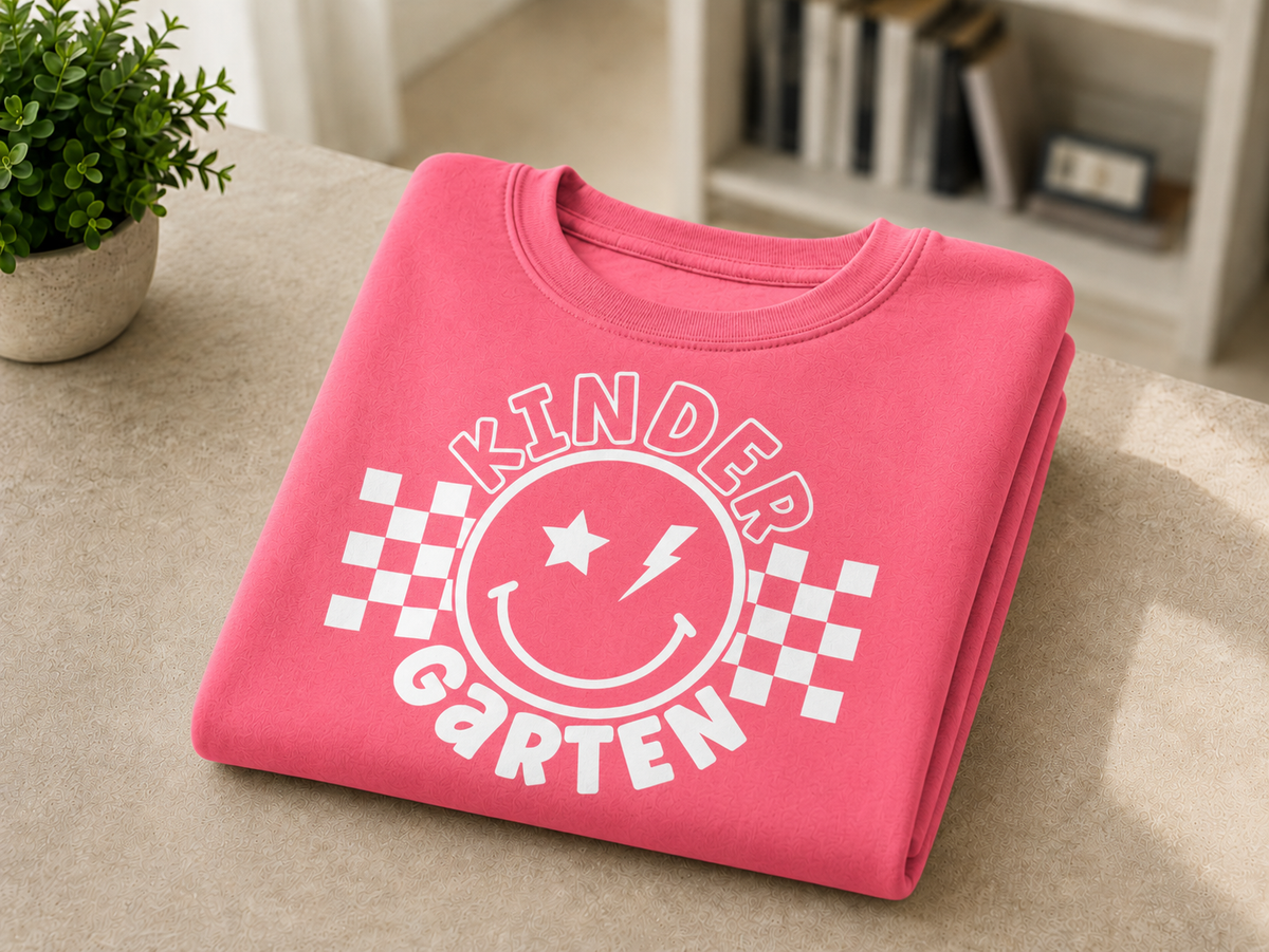 Kindergarten Smiley Crewneck Sweatshirt