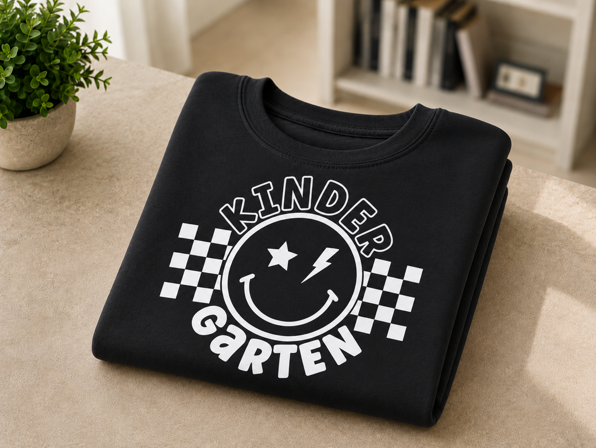 Kindergarten Smiley Crewneck Sweatshirt