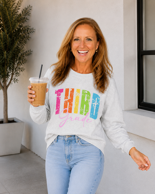 Third Grade Crewneck Sweatshirt