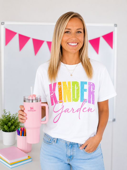 Kindergarten Colorful Graphic Tee