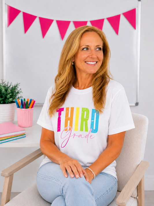 Third Grade Colorful Tee
