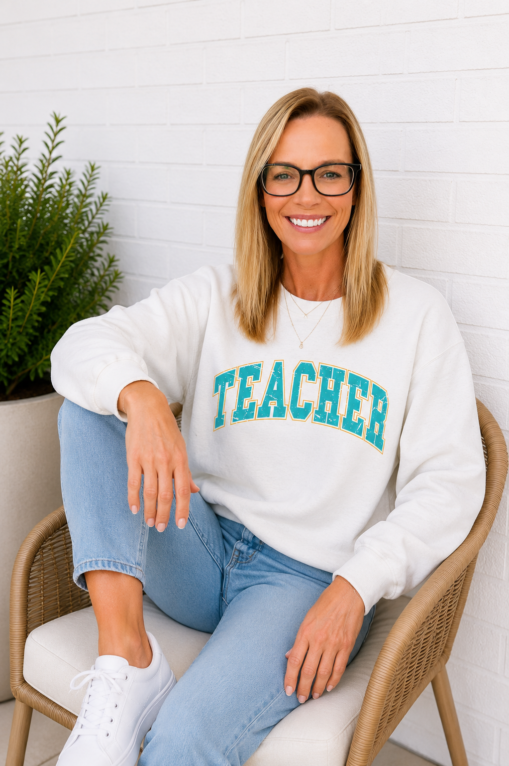 Teacher Crewneck Sweatshirt