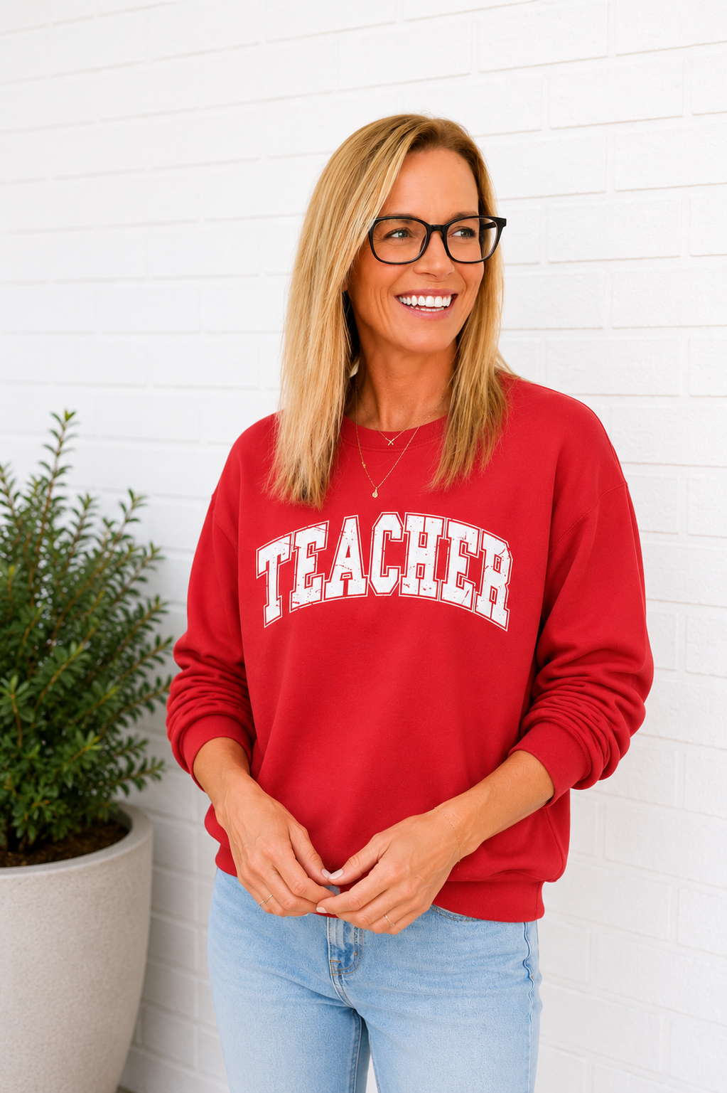 Teacher Crewneck Sweatshirt
