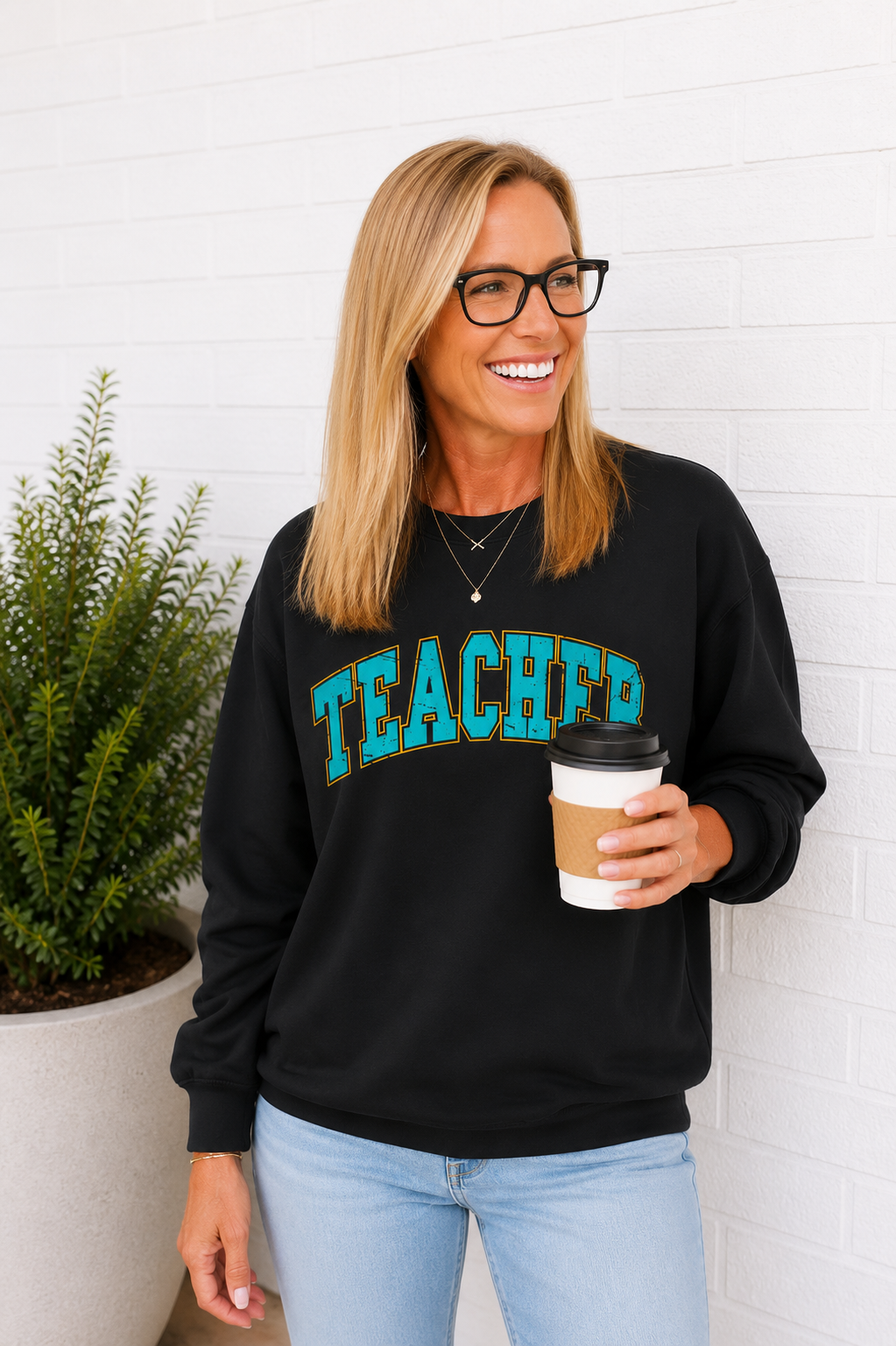 Teacher Crewneck Sweatshirt