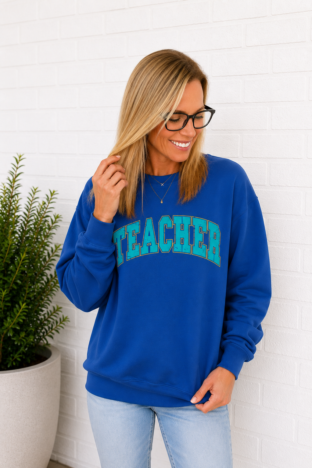 Teacher Crewneck Sweatshirt