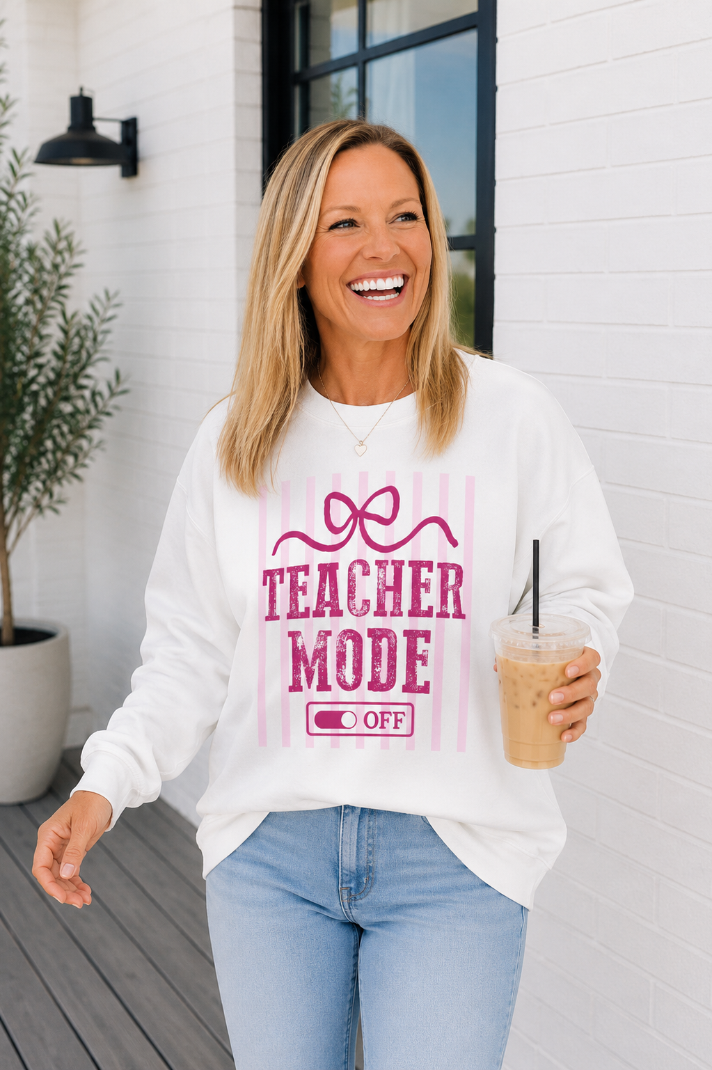 Teacher Mode Crewneck Sweatshirt