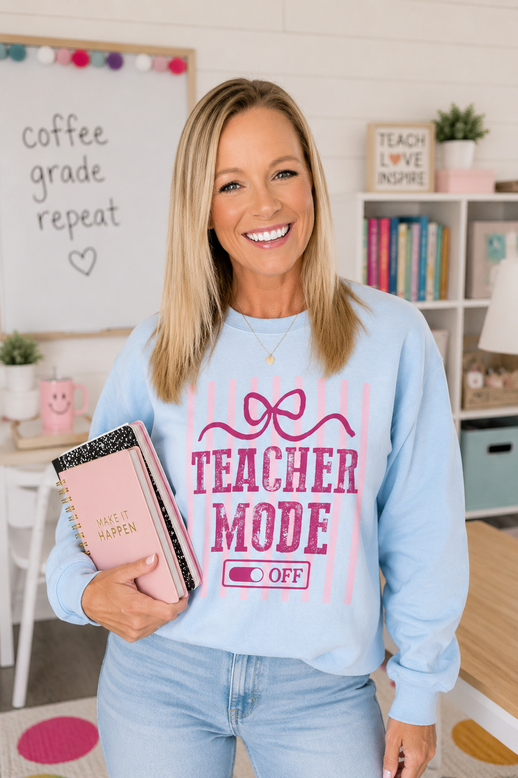 Teacher Mode Crewneck Sweatshirt