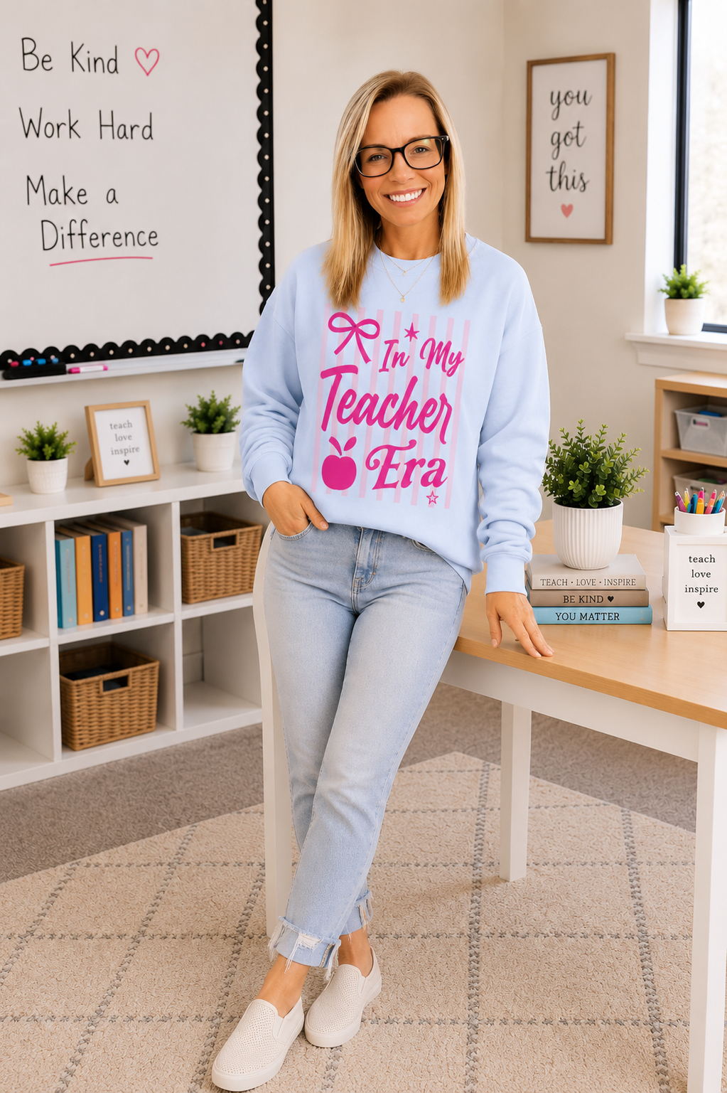 In My Teacher Era Crewneck Sweatshirt