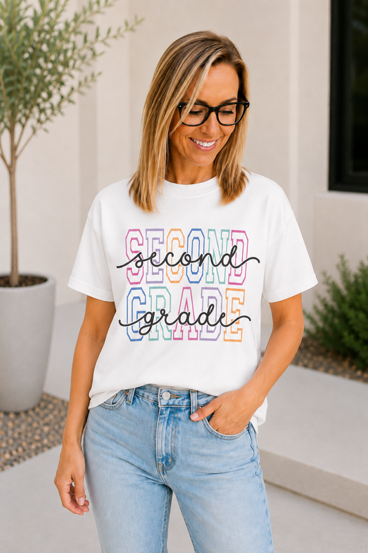 Second Grade Teacher Graphic Tee