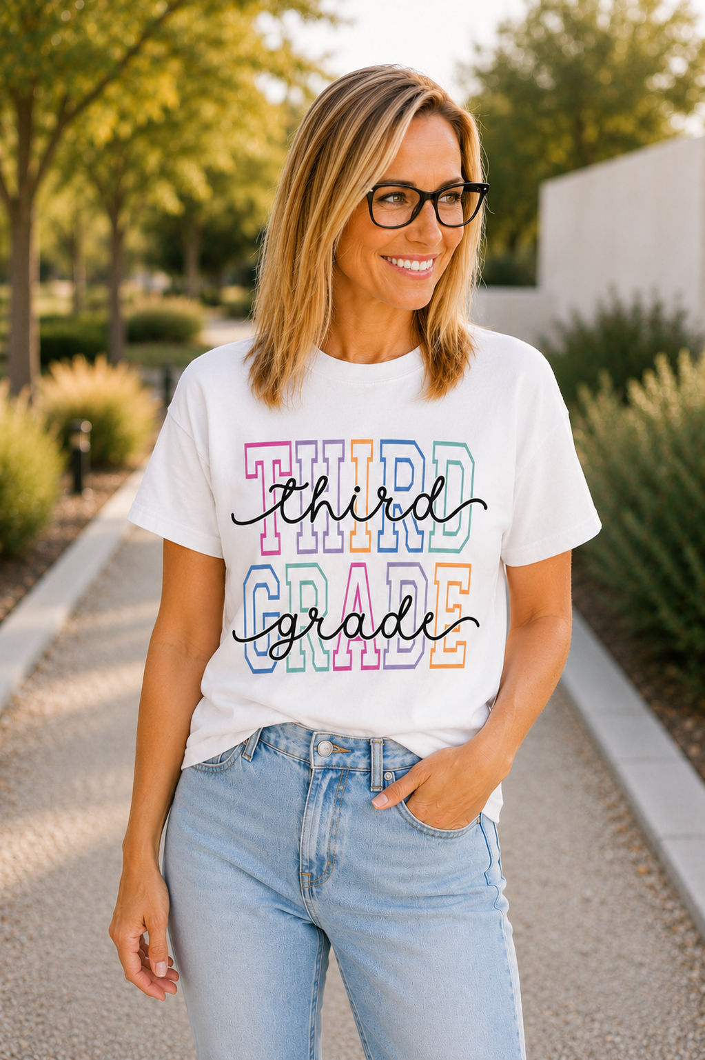 Third Grade Teacher Graphic Tee